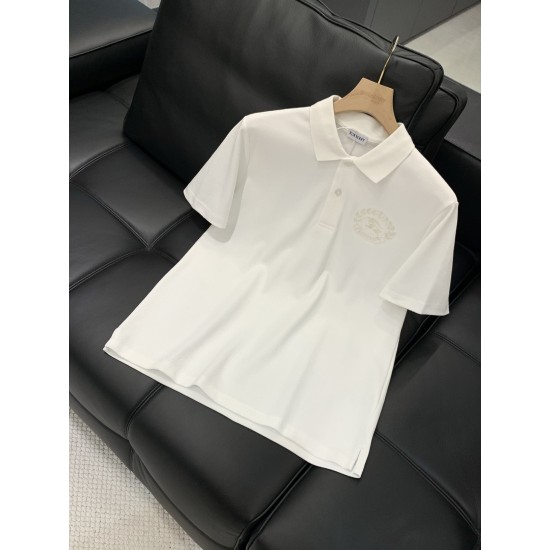P2362025 summer latest product, available at the counter at the same time, original single product, fashionable and casual lapel short-sleeved T-shirt, imported original fabric, comfortable and breathable upper body, top-grade embroidery craft letter patt P2362025 summer latest product, available at the counter at the same time, original single product, fashionable and casual lapel short-sleeved T-shirt, imported original fabric, comfortable and breathable upper body, top-grade embroidery craft letter patt