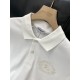 P2362025 summer latest product, available at the counter at the same time, original single product, fashionable and casual lapel short-sleeved T-shirt, imported original fabric, comfortable and breathable upper body, top-grade embroidery craft letter patt P2362025 summer latest product, available at the counter at the same time, original single product, fashionable and casual lapel short-sleeved T-shirt, imported original fabric, comfortable and breathable upper body, top-grade embroidery craft letter patt
