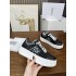 This Dior Star thick-soled sneaker comes from the Dior Vibe limited series, and the enduring design is unique.Elaborately crafted from white mesh fabric, the sides are decorated with black CD logo and star patterns, and the tongue is embellished with the 