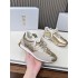 This D-Sketch sneakers are a new product in the spring and summer 2025 ready-to-wear series, highlighting the classic retro aesthetics.Elaborately crafted from materials such as gold-toned pleated sheepskin leather and gold-toned layered cowhide leather, 