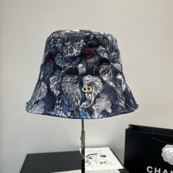 65Dior new fisherman hat, casual bucket hat, head circumference 57cm