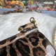 470 [Dolce Gabbana] model number: 2111 patent leather leopard print, perfect bag shape, customized vacuum high electroplated hardware, versatile bag type, portable crossbody is suitable for any occasion, gorgeous enough to amazing four seats, every presen