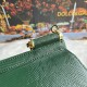 510 [Dolce Gabbana] Model number: 4662 Lizard Diamond Original Single Perfect Bag Shape Imported Top-Level Lizard Pattern Cowhide, Customized Vacuum High Electroplating Hardware, Versatile Bag Style, Hand-in Crossbody is suitable for any occasion, Gorgeou