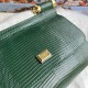 490 [Dolce Gabbana] Model number: 4660 Lizard Diamond Original Single Perfect Bag Shape Imported Top-Level Lizard Pattern Cowhide, Customized Vacuum High Electroplating Hardware, Versatile Bag Style, Hand-in Crossbody is suitable for any occasion, Gorgeou