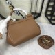410 Small, high-end product [Dolce Gabbana] crossbody women's bag ➰Delicate handmade, classic style, solid color versatile, favorite of many celebrities, crossbody, mirror, overseas purchasing special products!Imported palm-print cowhide with original har
