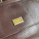 510 [Dolce Gabbana] Model number: 4662 Lizard Diamond Original Single Perfect Bag Shape Imported Top-Level Lizard Pattern Cowhide, Customized Vacuum High Electroplating Hardware, Versatile Bag Style, Hand-in Crossbody is suitable for any occasion, Gorgeou