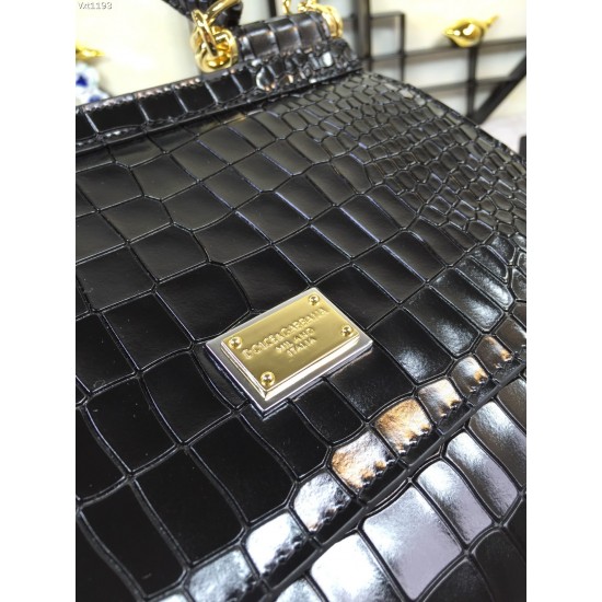 500 Top Original List [Dolce Gabbana]️ Hong Kong genuine product purchase version Decide the top quality goods.Fine workmanship.Perfect bag shape, imported cowhide embossed with cowhide, customized vacuum high-plating hardware 25cm✨ can be cross-body.This
