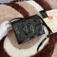 530 [Dolce Gabbana] Model number: 5515 Top original list ➰Delicious handmade, imported cowhide bag body with pure handmade oil edges on top, embellished with standing effect quilted DG log Fashion trend, favorite of many celebrities, crossbody, overseas p