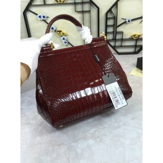 500 Top Original List [Dolce Gabbana]️ Hong Kong genuine product purchase version Decide the top quality goods.Fine workmanship.Perfect bag shape, imported cowhide embossed with cowhide, customized vacuum high-plating hardware 25cm✨ can be cross-body.This