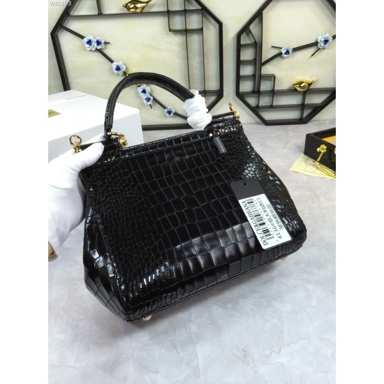 500 Top Original List [Dolce Gabbana]️ Hong Kong genuine product purchase version Decide the top quality goods.Fine workmanship.Perfect bag shape, imported cowhide embossed with cowhide, customized vacuum high-plating hardware 25cm✨ can be cross-body.This