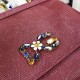 530 Medium size [Dolce Gabbana] Colorful Diamond Lizard Pattern Crossbody Bag Original Single Perfect Bag Shape Imported Top-Level Lizard Pattern Cowhide, Customized Vacuum High Electroplating Hardware All-match Bag Style Hand-Owned Crossbody is suitable 
