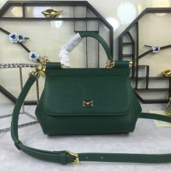 410 Small, high-end product [Dolce Gabbana] crossbody women's bag ➰Delicate handmade, classic style, solid color versatile, favorite of many celebrities, crossbody, mirror, overseas purchasing special products!Imported palm-print cowhide with original har