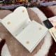 530 [Dolce Gabbana] Model number: 5515 Top original list ➰Delicious handmade, imported cowhide bag body with pure handmade oil edges on top, embellished with standing effect quilted DG log Fashion trend, favorite of many celebrities, crossbody, overseas p