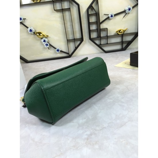 410 Small, high-end product [Dolce Gabbana] crossbody women's bag ➰Delicate handmade, classic style, solid color versatile, favorite of many celebrities, crossbody, mirror, overseas purchasing special products!Imported palm-print cowhide with original har