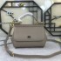 410 Small, high-end product [Dolce Gabbana] crossbody women's bag ➰Delicate handmade, classic style, solid color versatile, favorite of many celebrities, crossbody, mirror, overseas purchasing special products!Imported palm-print cowhide with original har