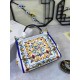 480 [Dolce Gabbana] Crossbody, mirror, special products for overseas purchasing, new bag style and aura, any combination can be as long as there is a fashionable heart, you can keep it clearly, when and where DG will always show you infinite surprises Lux