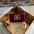 530 【Dolce Gabbana】New model number: 9113 original sheet ➰Delicate handmade, single shoulder crossbody, dual purpose, imported raw materials, real gold-plated DG logo on the bottom, the flip cover is hidden magnetic buckle, removable electroplated rutheni