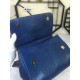 530 Medium size [Dolce Gabbana] Colorful Diamond Lizard Pattern Crossbody Bag Original Single Perfect Bag Shape Imported Top-Level Lizard Pattern Cowhide, Customized Vacuum High Electroplating Hardware All-match Bag Style Hand-Owned Crossbody is suitable 
