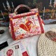 480 [Dolce Gabbana] Cowhide print, crossbody/carrying, with mirror, overseas purchasing special products, fashionable and aura, brand new bag style, any combination can be as long as there is a fashionable heart, you can keep it clearly, when and where DG