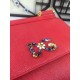 530 Medium size [Dolce Gabbana] Colorful Diamond Lizard Pattern Crossbody Bag Original Single Perfect Bag Shape Imported Top-Level Lizard Pattern Cowhide, Customized Vacuum High Electroplating Hardware All-match Bag Style Hand-Owned Crossbody is suitable 