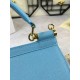 410 Small, high-end product [Dolce Gabbana] crossbody women's bag ➰Delicate handmade, classic style, solid color versatile, favorite of many celebrities, crossbody, mirror, overseas purchasing special products!Imported palm-print cowhide with original har