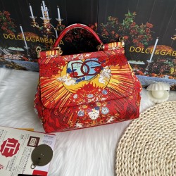 480 [Dolce Gabbana] Cowhide print, crossbody/carrying, with mirror, overseas purchasing special products, fashionable and aura, brand new bag style, any combination can be as long as there is a fashionable heart, you can keep it clearly, when and where DG