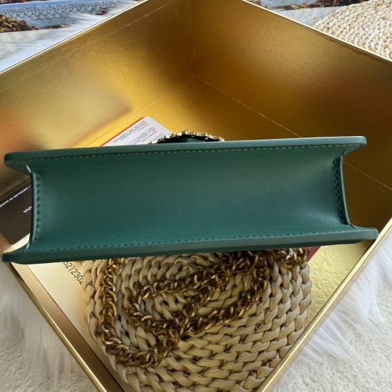 510 [Dolce Gabbana] Chain hand-held crossbody bag model number: 6613 plain paper Original ➰Delicious handmade Imported cowhide with original hardware bag body with pure handmade oil on top of the top of many celebrities' favorites, crossbody, special prod