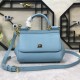410 Small, high-end product [Dolce Gabbana] crossbody women's bag ➰Delicate handmade, classic style, solid color versatile, favorite of many celebrities, crossbody, mirror, overseas purchasing special products!Imported palm-print cowhide with original har