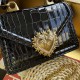 530 [Dolce Gabbana] Chain hand-held crossbody bag model number: 6613 crocodile pattern Top original list ➰Delicious handmade Imported cowhide with original hardware bag body top handmade oil edges The favorite of many celebrities, crossbody can be crossbo