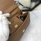 410 Small, high-end product [Dolce Gabbana] crossbody women's bag ➰Delicate handmade, classic style, solid color versatile, favorite of many celebrities, crossbody, mirror, overseas purchasing special products!Imported palm-print cowhide with original har