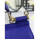 410 Small, high-end product [Dolce Gabbana] crossbody women's bag ➰Delicate handmade, classic style, solid color versatile, favorite of many celebrities, crossbody, mirror, overseas purchasing special products!Imported palm-print cowhide with original har