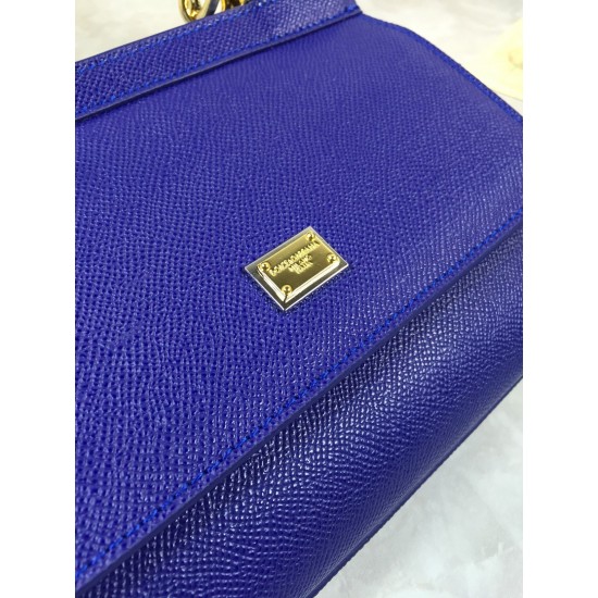410 Small, high-end product [Dolce Gabbana] crossbody women's bag ➰Delicate handmade, classic style, solid color versatile, favorite of many celebrities, crossbody, mirror, overseas purchasing special products!Imported palm-print cowhide with original har