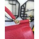 530 Medium size [Dolce Gabbana] Colorful Diamond Lizard Pattern Crossbody Bag Original Single Perfect Bag Shape Imported Top-Level Lizard Pattern Cowhide, Customized Vacuum High Electroplating Hardware All-match Bag Style Hand-Owned Crossbody is suitable 