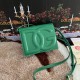 530 [Dolce Gabbana] Model number: 5515 Top original list ➰Delicious handmade, imported cowhide bag body with pure handmade oil edges on top, embellished with standing effect quilted DG log Fashion trend, favorite of many celebrities, crossbody, overseas p