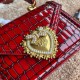 550 [Dolce Gabbana] Chain hand-held crossbody bag model number: 6613 crocodile pattern Original list ➰Delicious handmade Imported cowhide with original hardware bag body top pure handmade oil edges The favorite of many celebrities is Crossbody, Special pr