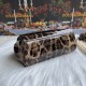 500 [Dolce Gabbana] model number: 2112 patent leather leopard print, perfect bag shape, customized vacuum high electroplated hardware, versatile bag type, portable crossbody is suitable for any occasion, gorgeous enough to amazing four seats, every presen