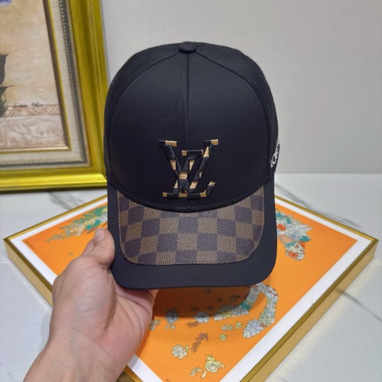 40 hottest model [Louis Vuitton] colorful embroidered pure cotton baseball cap, heavy-duty techniques, Korean trend, fashionable and elegant, handsome guys and beauties must buy with dust bag️❤️❤️❤️❤️ men and women must have!!!