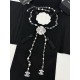 Xiaoxiang new style cross shape flowers pearl rhinestones long necklace sweater chain ✨✨ Fashion high-end feeling 105¥ Xiaoxiang new style cross shape flowers pearl rhinestones long necklace sweater chain ✨✨ Fashion high-end feeling 105¥