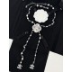 Xiaoxiang new style cross shape flowers pearl rhinestones long necklace sweater chain ✨✨ Fashion high-end feeling 105¥ Xiaoxiang new style cross shape flowers pearl rhinestones long necklace sweater chain ✨✨ Fashion high-end feeling 105¥