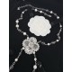 Xiaoxiang new style cross shape flowers pearl rhinestones long necklace sweater chain ✨✨ Fashion high-end feeling 105¥ Xiaoxiang new style cross shape flowers pearl rhinestones long necklace sweater chain ✨✨ Fashion high-end feeling 105¥