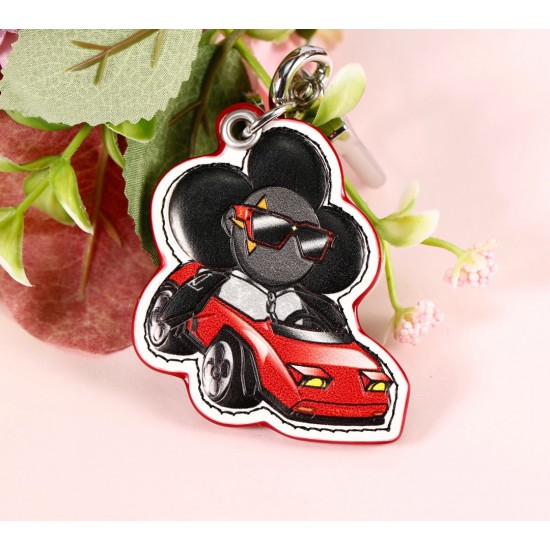 50 donkey house sun flower doll keychain pendant series black car black sun flower doll riding red car design picture color 1️⃣ color️ 50 donkey house sun flower doll keychain pendant series black car black sun flower doll riding red car design picture color 1️⃣ color️