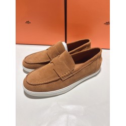 Hermes ❤️Couple model ❤️Loafers are on the market 290♥2025 HERMES Hermes latest hit, developed simultaneously on the official website, original quality code number Women's code 36/46