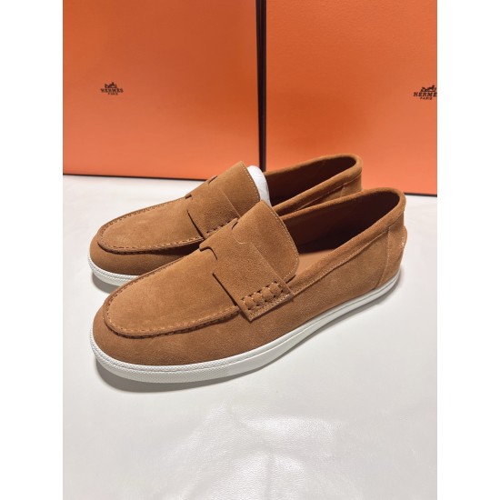 Hermes ❤️Couple model ❤️Loafers are on the market 290♥2025 HERMES Hermes latest hit, developed simultaneously on the official website, original quality code number Women's code 36/46 Hermes ❤️Couple model ❤️Loafers are on the market 290♥2025 HERMES Hermes latest hit, developed simultaneously on the official website, original quality code number Women's code 36/46