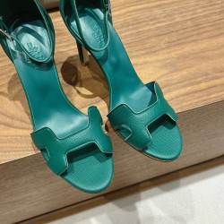 Palmprint. Heel height 9cm Hermes top version. High-heeled sandals P350Herme* Early Spring Counter New High-heeled Sandal Series ✔️Upper: Epson leather suede Palmprint ✔️Inner: Imported mixed-bred sheepskin ✔️Heel height: 9cm ✔️Outs: Original Italian leat