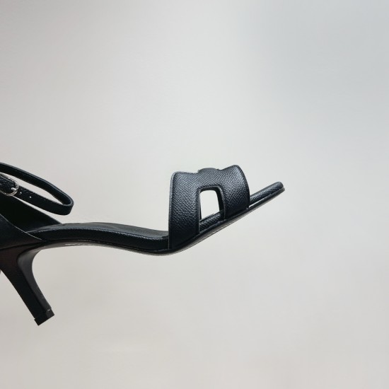 Palmprint. Heel height 7cm Hermes top version. High-heeled sandals 350Herm early spring counter new high-heeled sandal series ✔️Upper: Epson leather suede palm print ✔️Inner: Imported mixed-bred sheepskin ✔️Heel height: 7cm 9cm 10.5cm ✔️outsole: Original 