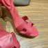 Palmprint. Heel height 10.5cm Hermes top version. High-heeled sandals P350Herme* Early Spring Counter New High-heeled Sandal Series ✔️Upper: Epson leather suede palm print ✔️Inner: Imported mixed-bred sheepskin ✔️Heel height: 10.5cm ✔️Outs: Original Itali