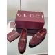 ✌️Gucci✌️Hot-up version is on the market...✌️✌️2025 early autumn new GUCCi high-end boutique single shoes 340 Gucci [Paint Leather G G Crystal] mesh diamond luxury crystal loafers top purchasing quality!The original version is replicated 1:1, and every de