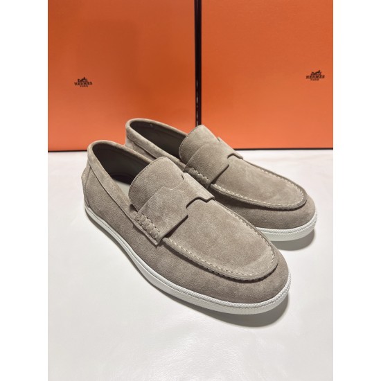 Hermes ❤️Couple model ❤️Loafers are on the market 290♥2025 HERMES Hermes latest hit, developed simultaneously on the official website, original quality code number Women's code 36/46 Hermes ❤️Couple model ❤️Loafers are on the market 290♥2025 HERMES Hermes latest hit, developed simultaneously on the official website, original quality code number Women's code 36/46