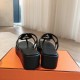 Hermes... a Eclair slippers 2024 new product + hot series of shoes with light soles, with a certain thickness that increases the height and makes your legs look longer!Body, breathable and comfortable cowhide fabric!A single item that combines color combi Hermes... a Eclair slippers 2024 new product + hot series of shoes with light soles, with a certain thickness that increases the height and makes your legs look longer!Body, breathable and comfortable cowhide fabric!A single item that combines color combi