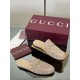✌️Gucci✌️Hot-up version is launched in 2025 early autumn new GUCCi high-end boutique semi-slippers 325 Gucci [Paint Leather G G Crystal] mesh diamond luxury crystal Loaf Baotou slippers top purchasing quality!The original version is replicated 1:1, and ev